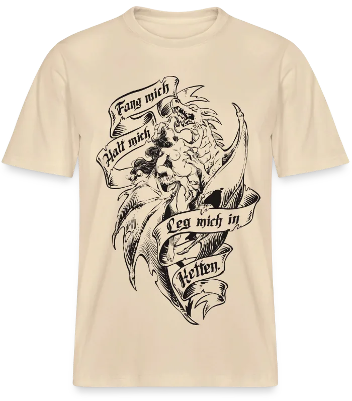 T-Shirt Mit Drachenritt-Illustration von Olga Adriyenko